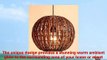 HAIXIANG Tropical Bamboo Chandelier DIY Wicker Rattan Lamp Shades Weave Hanging Light