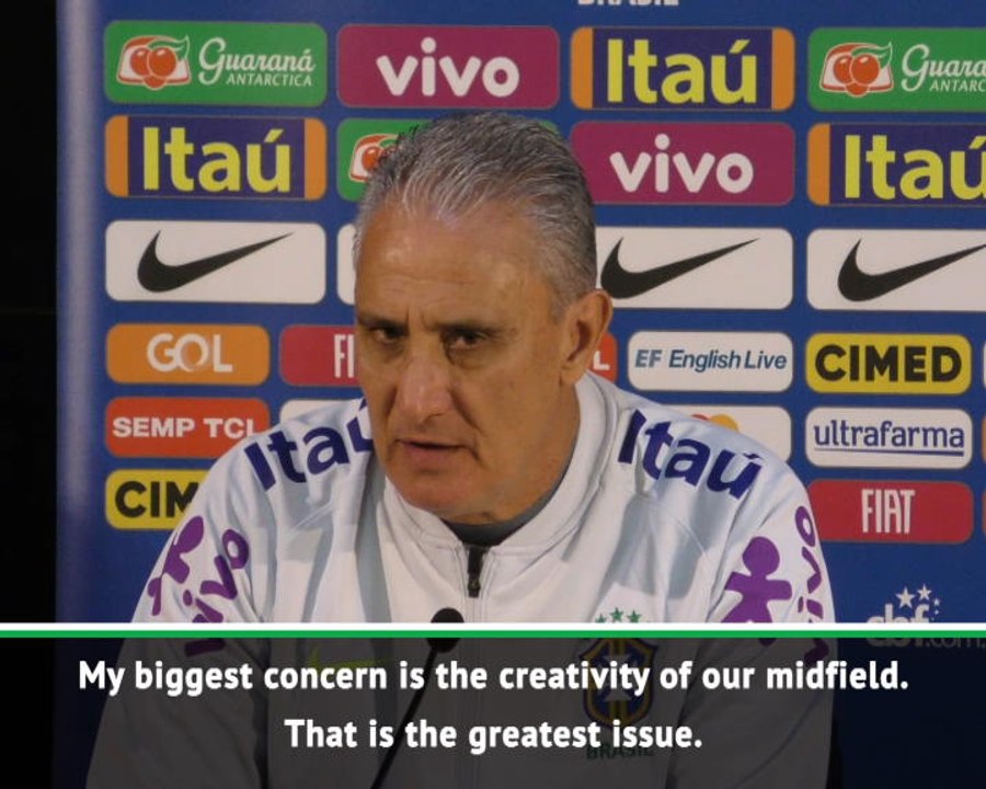 I'm concerned about our creative play says Brazil boss Tite