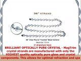 MagTrim MAGNETIC 363 feet CLEAR FACETED CRYSTAL ROUND BEAD Garland  1 36 Magnetic