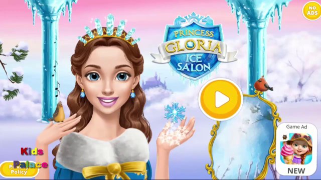 Fun Baby Care Game - Learn Colors Makeover Bath Time Ice Princess Gloria Ice Salon Gameplay
