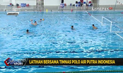 Timnas Polo Air Putra Indonesia Gelar Latihan Bersama Tim Polo Air Asal Jepang