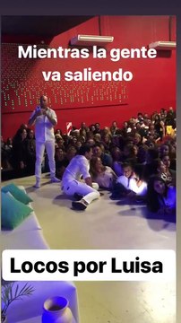 Los Locos por Luisa saludando al público (estamos en el video) - 12 de Febrero