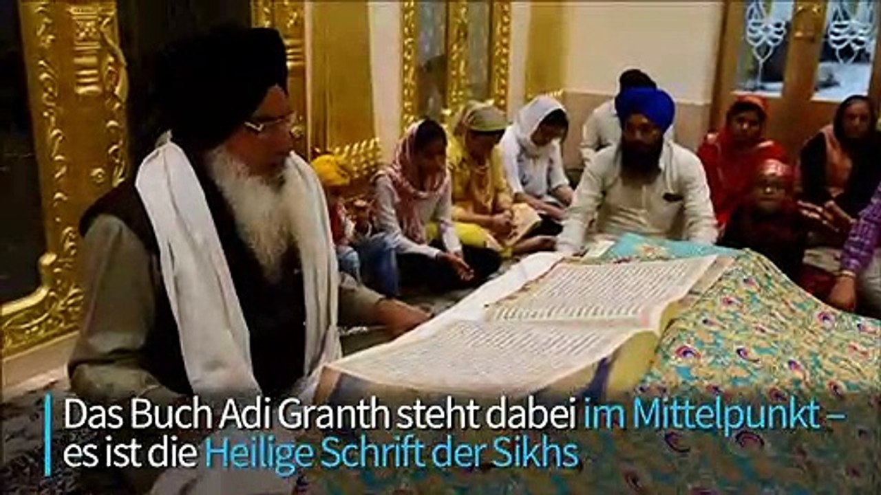 Sikhs feiern farbenfrohes frühlingsfest