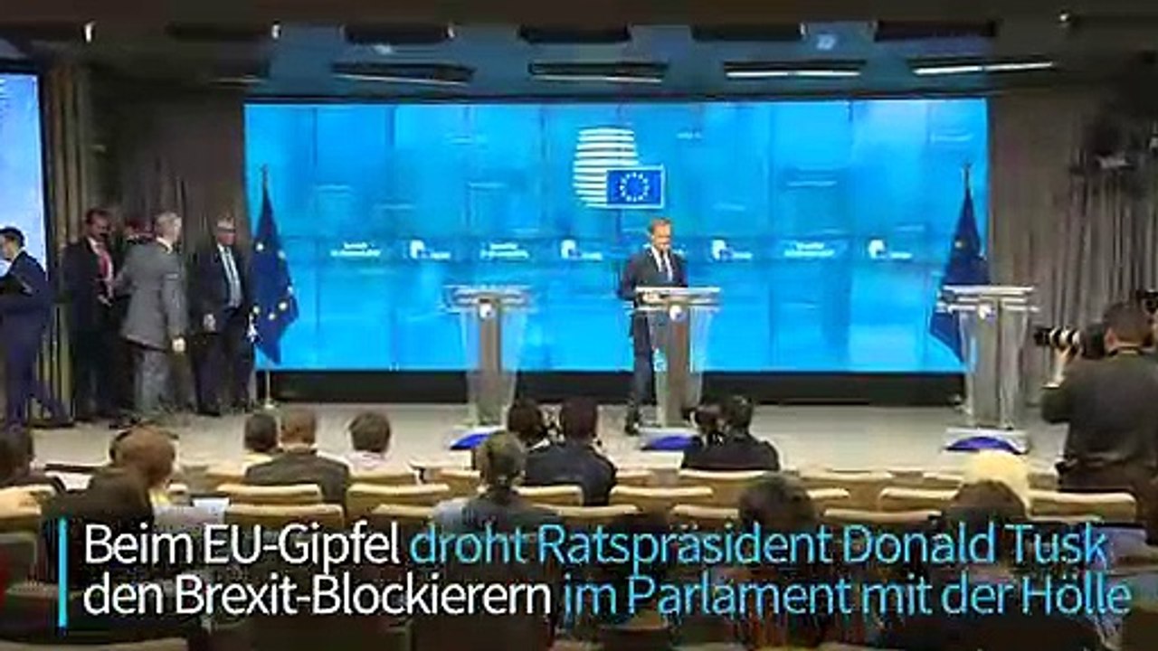 Tusk: Genug Platz in der Hölle für britische Abgeordnete