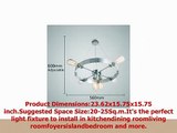 UNITARY BRAND Silvery Round Vintage Barn Metal Hanging Ceiling Chandelier Max 280W With 7