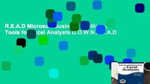 R.E.A.D Microsoft Business Intelligence Tools for Excel Analysts D.O.W.N.L.O.A.D
