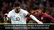 Venezuela defeat all about learning to play with Messi says Argentina camp