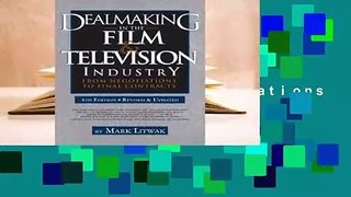 Online Dealmaking in the Film & Television Industry: From Negotiations to Final Contracts  For