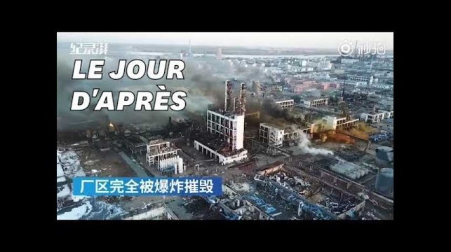 Après l’explosion d’une usine chimique en Chine, les images de désolation