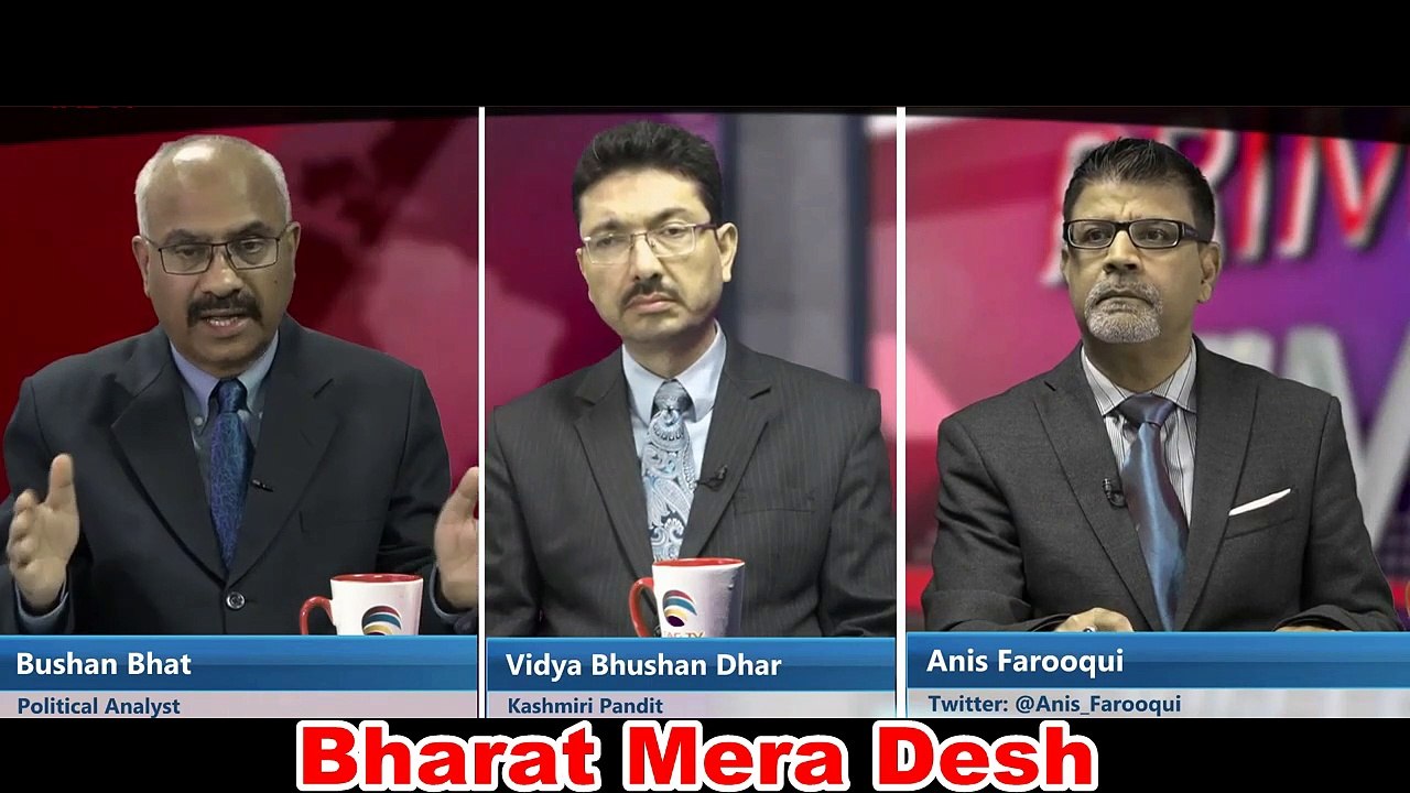 Pak Media Latest - Anis Farooque With Kashmiri Pandit Vidya Bhushan Dhar and Bushan Bhat - Post Pulwama Attack -Part 1