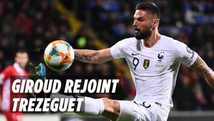Giroud 3e meilleur buteur de l'histoire des bleus : « C'est le fruit du travail »