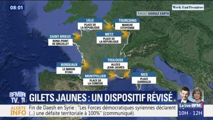 Download Video: Face à l'interdiction de plusieurs manifestations, les gilets jaunes repensent leur dispositif