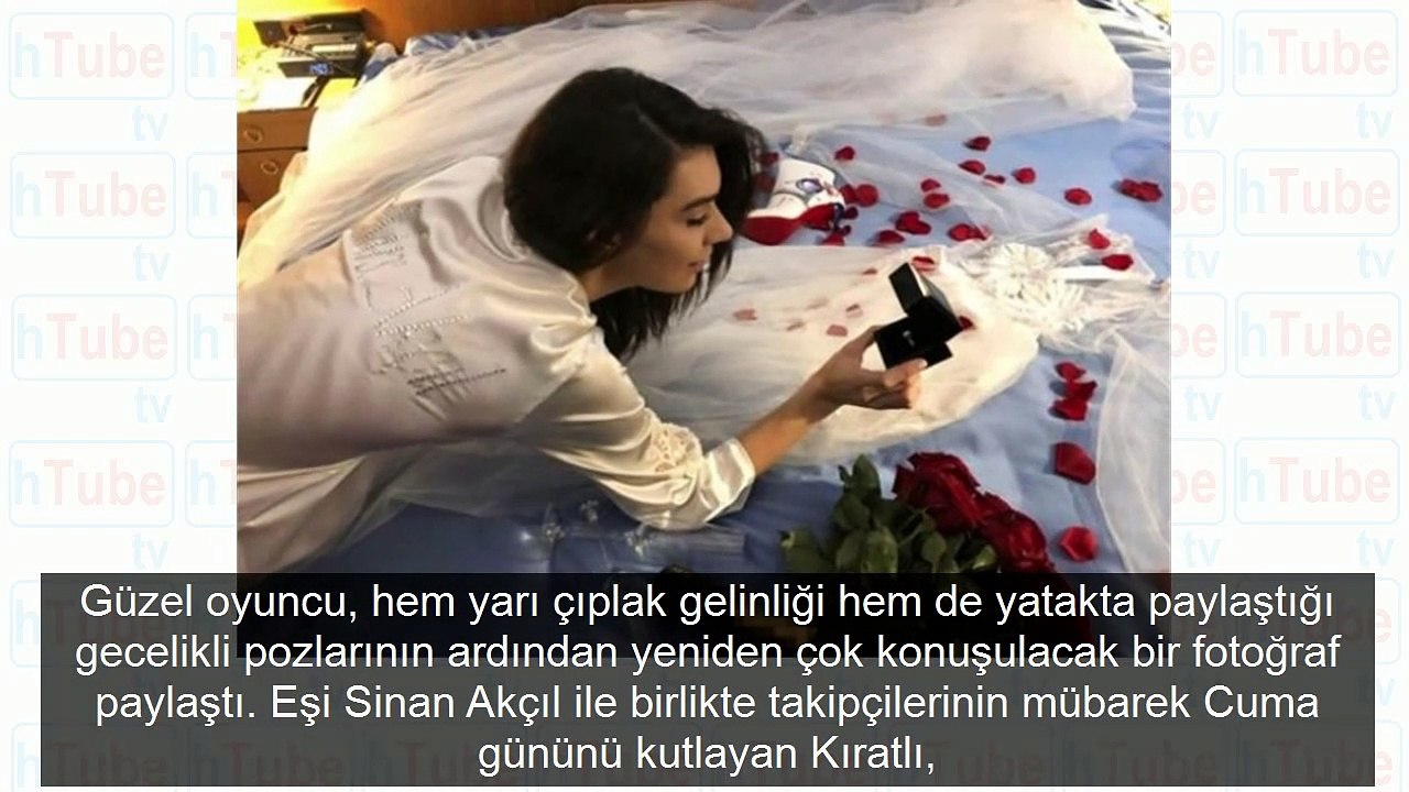 Yarı çıplak gelinliği olay olan Burcu Kıratlı tesettüre girdi