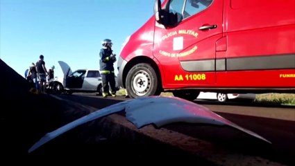 Colisão de trânsito é registrada na PRC-467