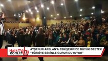 Ayşenur Arslan’a Eskişehir’de büyük destek: Gözyaşlarına hakim olamadı