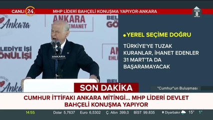 MHP Lideri Bahçeli konuşuyor