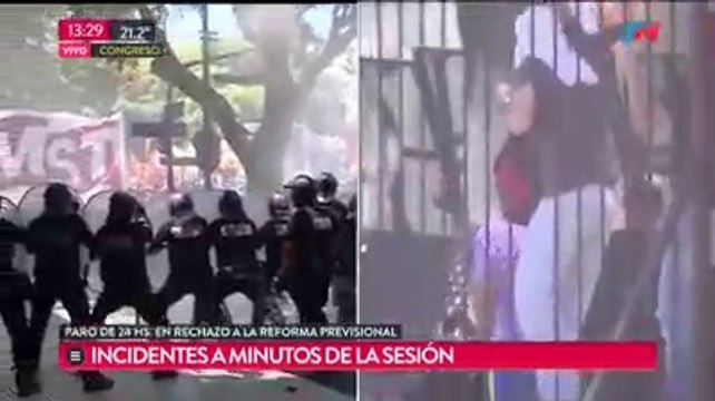 El 18 de Diciembre del 2017 Los Partidos de la Izquierda Socialista Resisten la Represión y Derrotan al gobierno con la movilización contra la Reforma Previsional