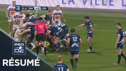 PRO D2 - Résumé Vannes-Bourg-en-Bresse: 28-11 - J25 - Saison 2018/2019
