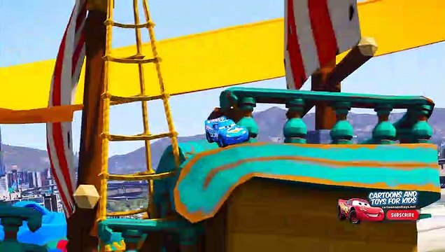 HOT WHEELS CAPTAIN-S CURSE CARS 3 CHALLENGE (Dinoco Lightning Mcqueen)