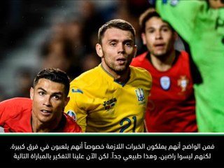 لقطة: كرة قدم: التركيز هو على الفريق وليس على رونالدو- سانتوس بعد تعادل البرتغال