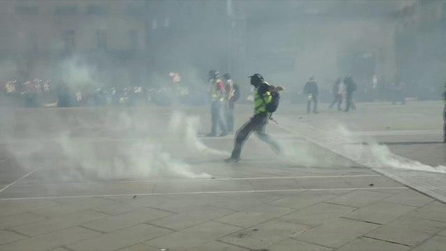Des heurts éclatent en marge de la mobilisation des gilets jaunes à Montpellier