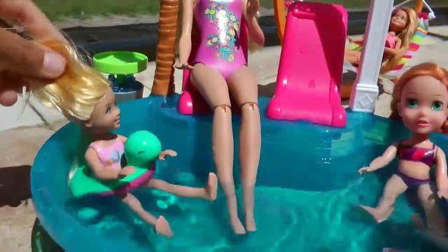 PISCINE de Plaisir ! Glace Blague - Elsa & Anna les tout - petits- de Barbie Nouvelle Voiture - Piscine - Éclaboussures - Slide