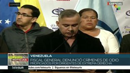 Venezuela: fiscal denuncia escalada de crímenes de odio