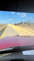 Semi Truck Spills Corn Load onto Highway
