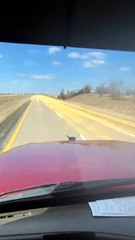Semi Truck Spills Corn Load onto Highway