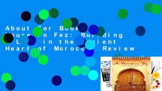 About For Books  A House in Fez: Building a Life in the Ancient Heart of Morocco  Review