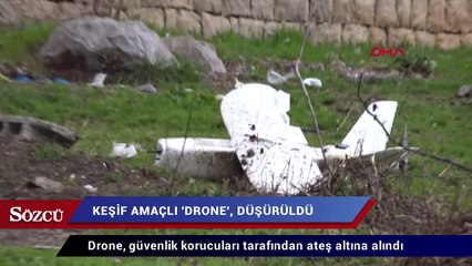 Havada vuruldu evin bahçesine düştü