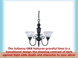 Canarm ICH20A03ORB Julianna 3Light Chandelier 205 x 205 x 1975 Oil Rubbed Bronze