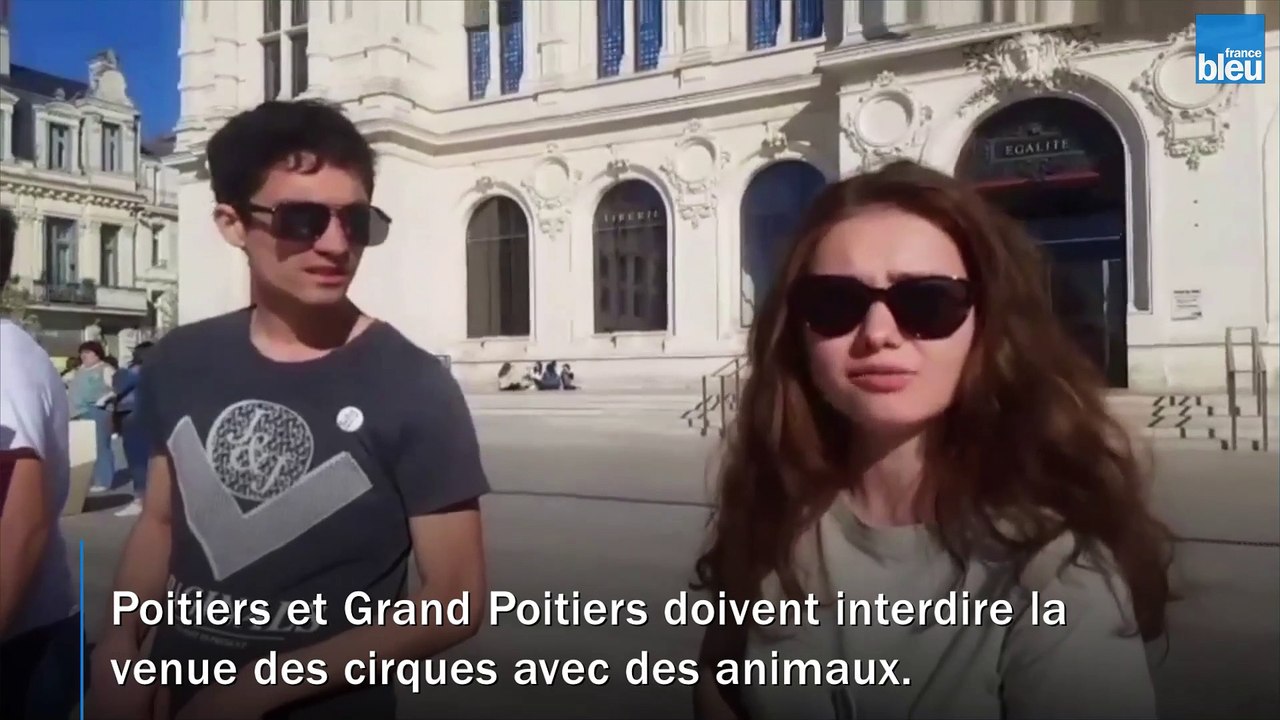 À Poitiers, des militants demandent l'arrêt des cirques avec des animaux
