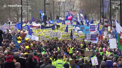 Actor Steve Coogan joins hundreds of thousands at People's Vote rally in London