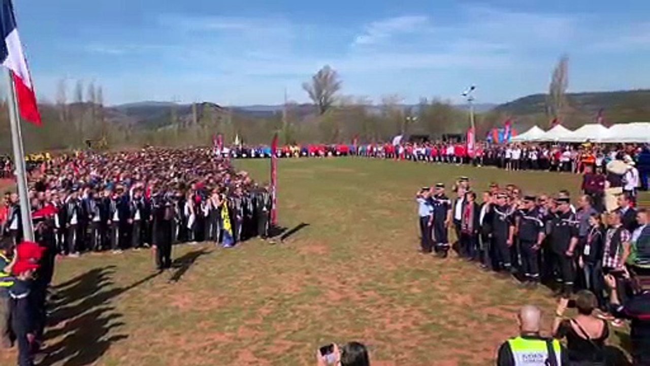 Clermont-l'Hérault : cérémonie du cross national des sapeurs-pompiers
