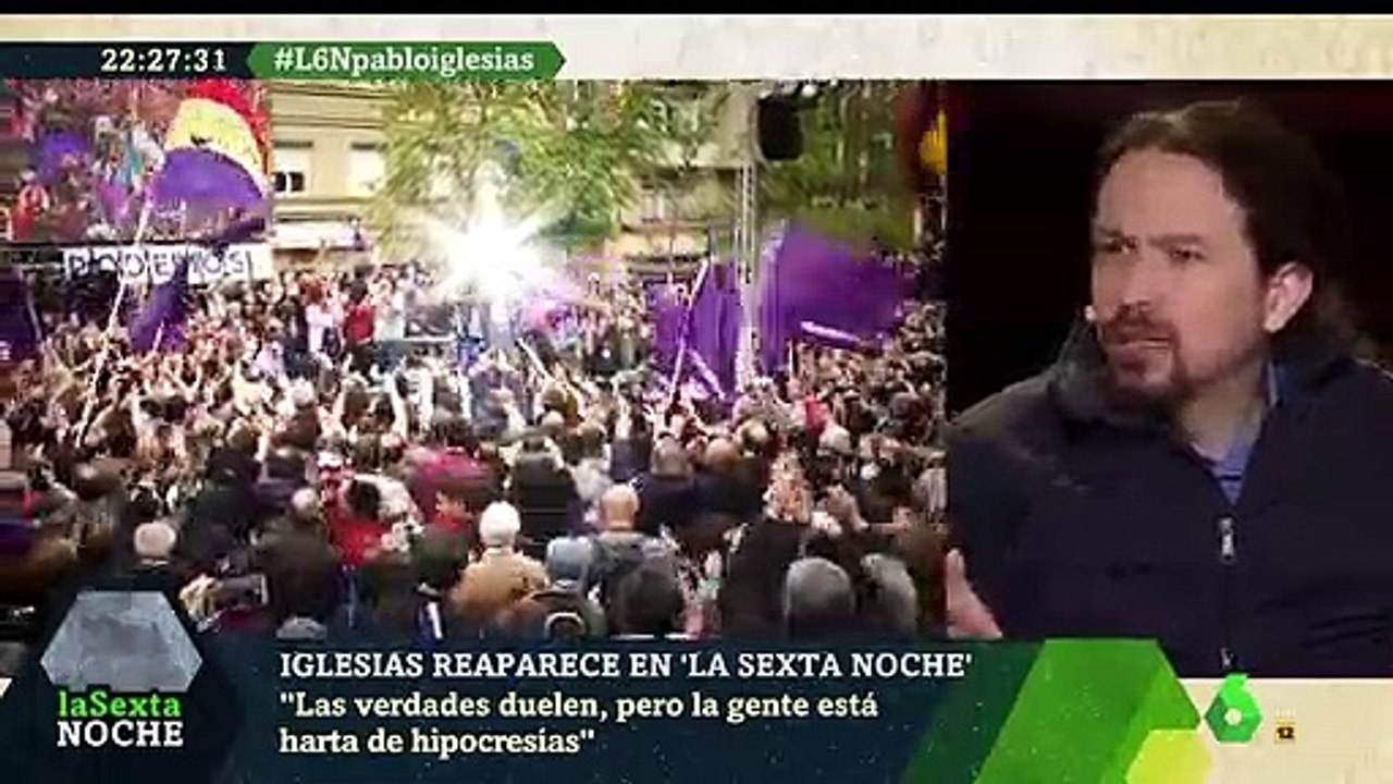 Pablo Iglesias: "Perdéis prestigio cada vez que un periodista de cloaca como Eduardo Inda va al programa