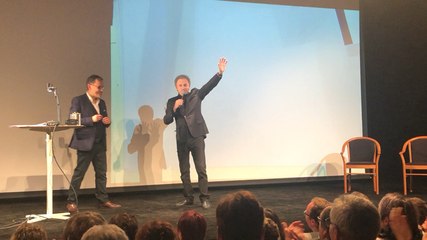 Chaunu et Michel Drucker sur la scène viroise