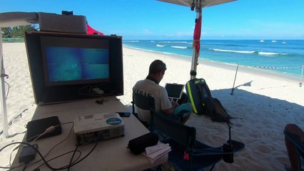 Le surf, malgré la crise requin à l'île de La Réunion