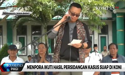 Menpora Ikuti Hasil Persidangan Kasus Suap di KONI
