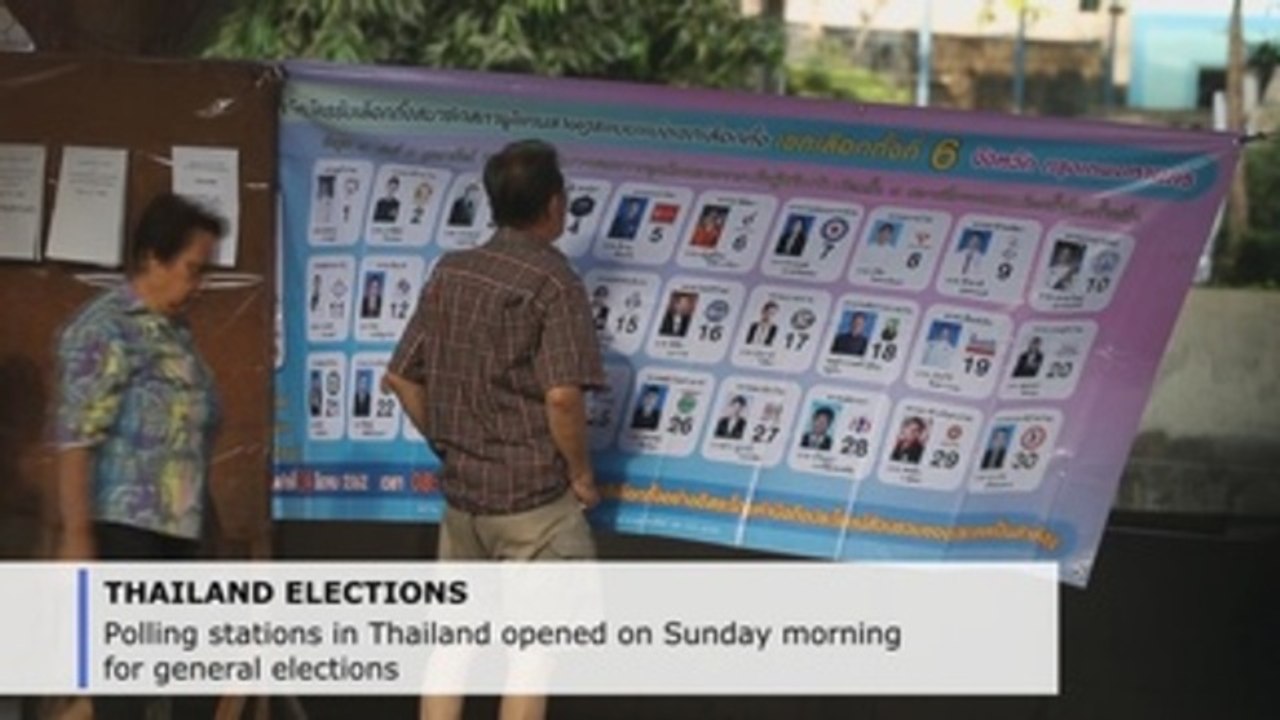 Polls open in first elections in Thailand since 2014 army coup