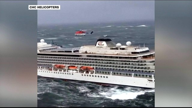 Norway: Passengers airlifted from stranded cruise ship