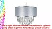 Amalfi Décor Large Luna 5 Light Crystal Chandelier with Drum Shade Beaded Plugin Pendant