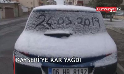 Mart ayının son günlerinde kar yağdı