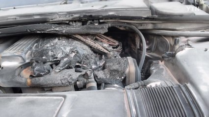 안산서 달리던 BMW 차량 불...엔진과열 추정 / YTN