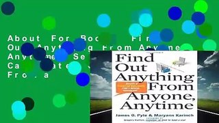 About For Books  Find Out Anything From Anyone, Anytime: Secrets of Calculated Questioning From a