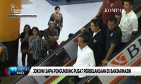 Jokowi Sapa Pengunjung Pusat Perbelanjaan di Banjarmasin