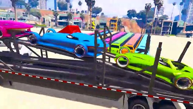 اللون رياضة السيارات النقل للأطفال في الكرتون w الألوان للأطفال الحضانة القوافي