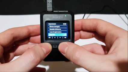 Aukey DR02 D Dash cam: interfaccia software