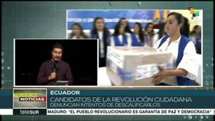 Ecuador: Revolución Ciudadana denuncia intentos por descalificarlos