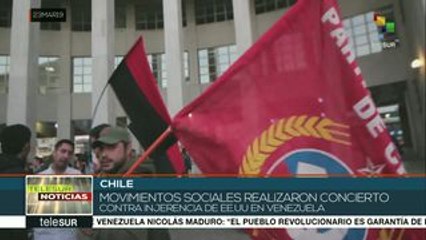 Chile: realizan concierto por la paz y contra el injerencismo en Vzla.
